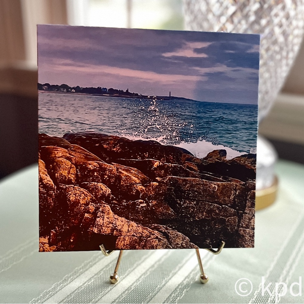 8”x 8” wraparound canvas portrait Long Beach in Rockport,MA. Perfect condition - Picture 2 of 9